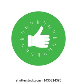 Like Thumb Up Icon Logo Template 