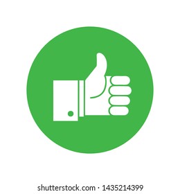 Like Thumb Up Icon Logo Template 