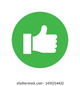 Like Thumb Up Icon Logo Template 