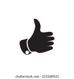 Like thumb icon logo, vector design illustration 