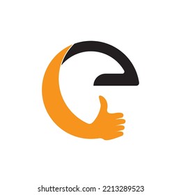Like thumb icon logo, vector design illustration 