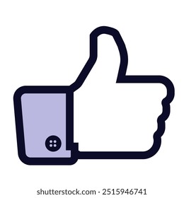 Like. Thumb up icon. Like notification icon. EPS 10.