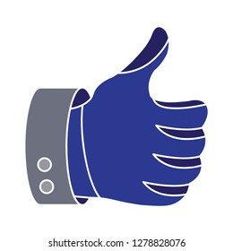 like - thumb up icon-social isolated-network vector-finger isolated-internet sign-communication illustration-yes sign