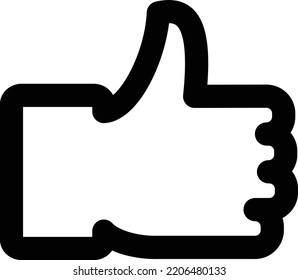 Wie Daumen Symbol, Symbol oder Logo
