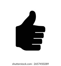 Wie Daumen hoch Positives Feedback Füllsymbol