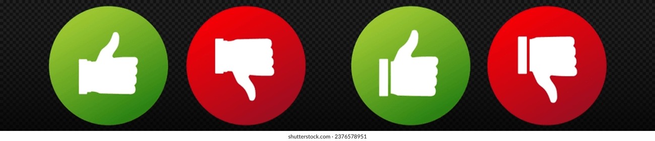 Like thumbs up. Gesture symbol of approval and agreement with positive result and confirmation of success vector