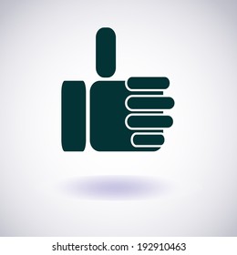 Like (Thumbs Up) symbol icon. Vector eps10.