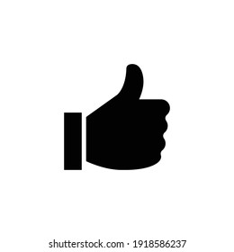 Like or Thumbs Up Vector Icon - isolated vector icon on a white background.eps