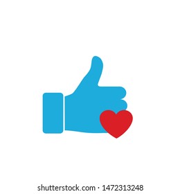 Like Tumb Up Icon Design Vector