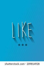like typo with shadow vector,Eps 10
