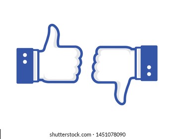Like and unlike icon symbol vector illustration