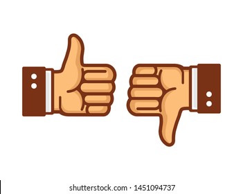 Like and unlike icon symbol vector illustration