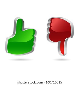 Like and unlike vector icons. You can use this icons for your web-site, mobile applications or for any of your printed materials.
