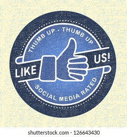 Like Us Icon, Illustration Icon Social Networks