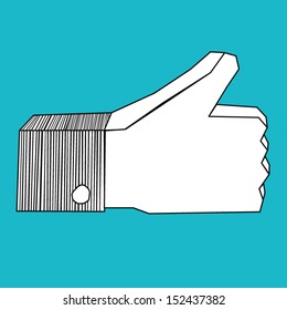 Like Us, Vector Illustration icon social networks