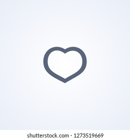  Like, vector best gray line icon on white background , EPS 10