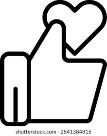 Like Vector Design Icon Style