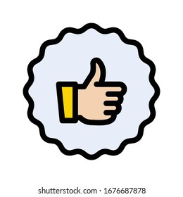 like vector flat color icon 