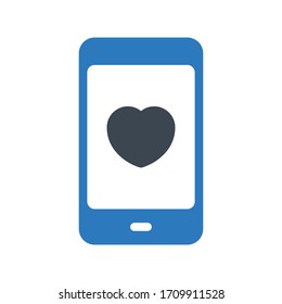 like vector glyph color icon 