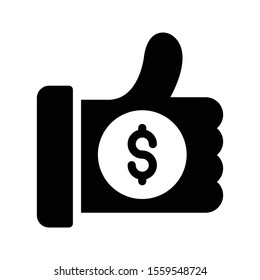 like vector glyph flat icon 