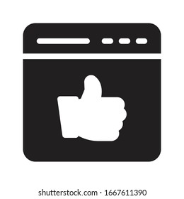 like vector glyph flat icon 