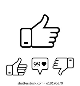 like vector icon