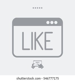 Like - Vector icon for computer website or application