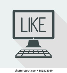 Like - Vector icon for computer website or application