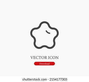 Like vector icon. Editable stroke. Symbol in Line Art Style for Design, Presentation, Website or Mobile Apps Elements, Logo. Star symbol illustration. Pixel vector graphics - Vector