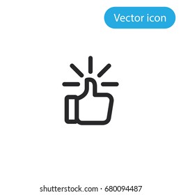 Like vector icon, illustration symbol