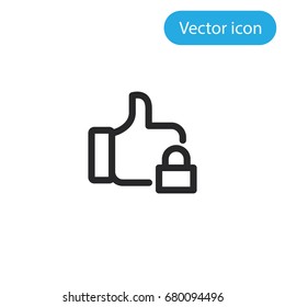 Like vector icon, illustration symbol