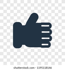 Like vector icon isolated on transparent background, Like transparency logo concept