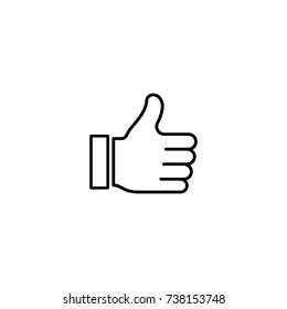 Like vector icon line symbol