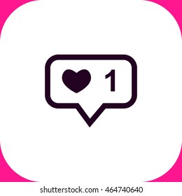 Like vector icon on white background.