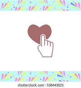 Like vector icon on white background. Isolated illustration. Business picture.