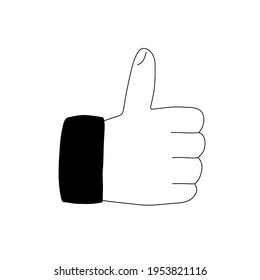 Like vector icon. For social media, website or infographics illustration.