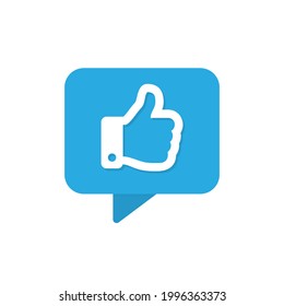Like vector icon. Thumb Up social media notification symbol. Vector illustration EPS 10