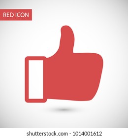 Like vector icon. Thumbs up. Hand icon. Social Concept