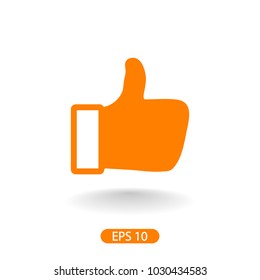 Like vector icon. Thumbs up. Hand icon. Social Concept