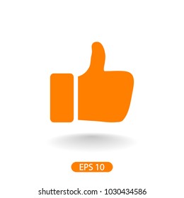 Like vector icon. Thumbs up. Hand icon. Social Concept