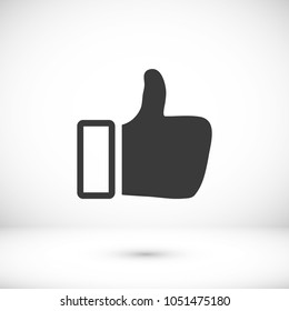 Like vector icon. Thumbs up. Hand icon. Social Concept