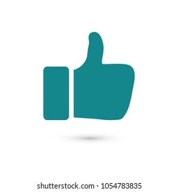 Like vector icon. Thumbs up. Hand icon. Social Concept