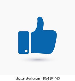 Like vector icon. Thumbs up. Hand icon. Social Concept