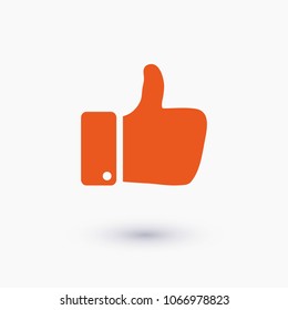 Like vector icon. Thumbs up. Hand icon. Social Concept