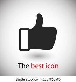 Like vector icon. Thumbs up. Hand icon. Social Concept