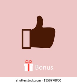 Like vector icon. Thumbs up. Hand icon. Social Concept