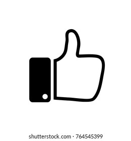 Like vector icon. Thumbs up. Hand icon. Social Concept