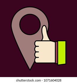 Like vector icon. web pointer in eps 10 for webdesign and smartphone applications.