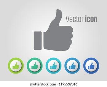 como iconos vectoriales y variaciones de color diferentes