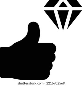 como la ilustración Vector en un fondo transparente. Símbolos de calidad superior. Iconos vectoriales de glifos para diseño de conceptos y gráficos.